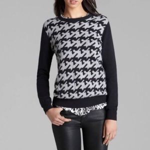 Joie houndstooth cashmere sweater